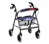 Vanideaoty Love Print Rollator Seat and Back Rest Covers Valentine's Day Decoration Rollator Accessories Fits Most Standard Sized Rollators