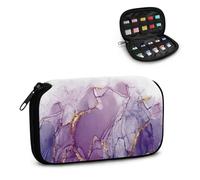 Vanideaoty Marble USB Case Organizer Fit 10 Thumb Floral Flash Card Holder Box Soft Material Electronic Organizer for Sandisk/for SamData/for Samsung/for TOPESEL/for PNY (Box Only)