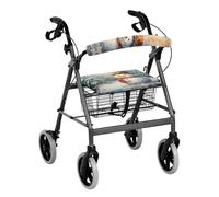Vanideaoty Snowman Tree Rollator Walker Accessories - Includes Seat Cover and Bar Cover - Suitable for Parks & Drive - Washable