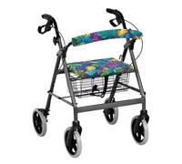 Vanideaoty Tropical Palm Leaves Rollator Walker Accessories with Elastic Band Walker Accessories Soft and Breathable Rollator Accessories for Seniors Gift Covers Home