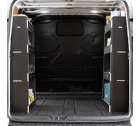 VANIFY Van Racking compatible with a Ford Transit Custom L1 (SWB) 2012+ Double Rear HEXABOARD Van Racks