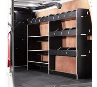 VANIFY Van Racking compatible with a Ford Transit Custom L2 (LWB) 2012+ Toolbox & Rear HEXABOARD Van Rack