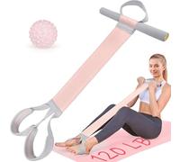 VANiGO Fabric Resistance Band with Handles, 120lb Full-Body Excercise Band, Non-Slip Elastic Bands for Strength Muscle Training, Stretch Band Workout Equipment for Leg Arm Chest Core Wrist Ankle