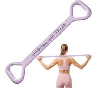 VANiGO Figure 8 Fitness Resistance Bands 25lbs Elastic Exercise Bands for Workout, Non-Slip Silicone Bands for Strength, Stretching, Flexibility, Training, Arms, Back, Shoulders, Chest, Yoga, Pilates