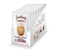 Vanilla Almond Butter Squeeze Packs by Justin's, Gluten-free, Responsibly Sourced, Pack of 10 (1.15oz each)