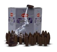 Vanilla Backflow Incense Cones For Inscent Waterfall Aromatic Insent Smoke Fountain Haze Falls And Mat Bundle