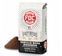Vanilla Bean Bourbon Infused Coffee | Ground Coffee, 12 Ounce Bag | Made by Fire Department Coffee