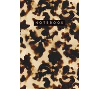 Vanilla Bean Tortoise Shell Lined Notebook Soft Matte Cover: Cream and Brown Tortoise Shell Blank College Ruled Paperback