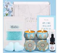 Vanilla Birthday Pamper Gift for Women, Relaxation Pamper Hamper Gifts for Women Self Care package for Her, Ladies Spa Sets Bath Gift Sets Get Well Soon Gifts for Best Friend Bestie Sister Mum