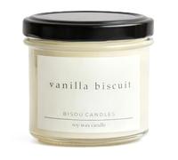 Vanilla Biscuit Artisan Soy Candle - Sweet Brown Sugar & Warm Cookie Scent, Handmade 20h Burn, 100g Natural Wax in 220g Glass Jar, Cozy Home Decor & Gourmet Gift for Vanilla Lovers