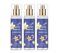 Vanilla-Blueberry Perfume Spray for Men & Women - 100ml Fresh, Long-Lasting Fragrance | Mini Natural Scent Perfect for Travel & On-the-Go Use | Light, Invigorating Aroma (3 PCS)