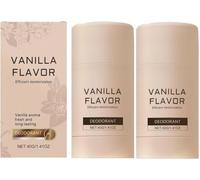 Vanilla Body Deodorant Stick, Natural Refillable Deodorant, Natural Origin Ingredients, Long Lasting Protection, No Residue or Irritation, Suitable for Women, Men & Kids (2)