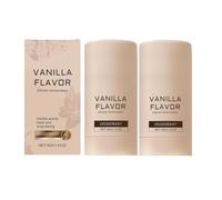 Vanilla Body Deodorant Stick, Refillable Natural Deodorant Spray, 100% Natural Origin Ingredients, Long Lasting Protection - Suitable for Women, Men & Kids (2Pcs)