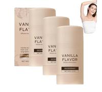 Vanilla Body Deodorant Stick,Vanilla Skin, Natural Refillable Deodorant, Coconut & Vani-lla Scent, Long Lasting Protection - Suitable For Women, Deod-Orant Stick, Natural Origin Ingredients (3 PCS)