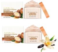 Vanilla Body Scrub,Exfoliating Body Scrub, Deeply Cleansing & Exfoliating,Moisturizing and Nourishing Skin,Dead Skin Remover,Dry and Dull Skin