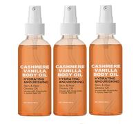 Vanilla Cashmere Body Oil, Cashmere Vanilla Body And Hair Oil, Firms and Softens Skin, Moisturizing & Hydrating Bod-y Oi-l, for All Skin Types (3PC)
