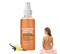 Vanilla Cashmere Body Oil, Cashmere Vanilla Body And Hair Oil, Firms and Softens Skin, Moisturizing & Hydrating Bod-y Oi-l, for All Skin Types (1PC)