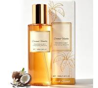 Vanilla Coconut Body Spray, Vanilla Coconut Fragrance Mist Body Spray, Vanilla Coconut Perfume Spray, Vanilla Coconut Perfume for Women, Hair and Body Spray for Women and Men, Nourishes Hair and Skin