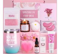Vanilla&Coconut Pamper Gifts for Women, Unique Self Care package for Her Ladies Relaxation Spa Sets, Birthday Hamper Wellbeing Get Well Soon Gifts Ideas for Women Best Friend Bestie Sister Mum