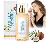 Vanilla Coconut Perfume for Women - Long-Lasting Vanilla Coconut Perfume Spray for Hair and Body Hydrating Vanilla Coconut Fragrance Mist & Body Spray, No Stickiness (100 ml)