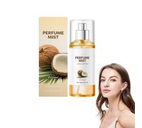 Vanilla Coconut Women's Body Spray - 88ml Long Lasting Mini Perfume Fragrance Mist with Natural Vanilla Oil, Hydrating Refreshing Travel Size for Body, Hair & Face, Sweet Subtle Scent (1 Bottle)