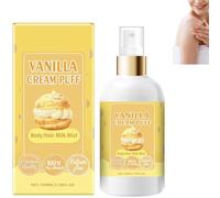Vanilla Cream Puff Body Milk Spray, Moisturizing Nourishing Body Spray, Vanilla Cream Puff Spray, Refreshing Full Body Spray