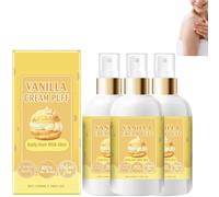 Vanilla Cream Puff Body Milk Spray, Moisturizing Nourishing Body Spray, Vanilla Cream Puff Spray, Refreshing Full Body Spray