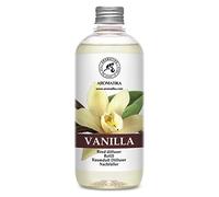 Vanilla Diffuser Refill w/Natural Essential Vanilla Oil 17 Fl Oz - Intensive - Fresh & Long Lasting Fragrance - Reed Diffuser Oil - Best for Aromatherapy - SPA - Home - Office - Fitness Club
