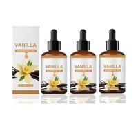 Vanilla Essential Oil, Natural Vanilla Massage Oil for Skin, Hair & Body, Improving Dryness and Roughness, Fragrance for Diffuser, Body Oil for Women (3pc)
