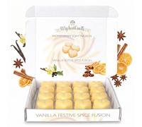 Vanilla Festive Spice Wax Melts; 16 x 6g Hearts, Up to 96 Hours, Cinnamon, Star Anise & Vanilla Pod Scent, Pet Friendly, Cruelty Free by Spotless Leopard