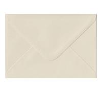 Vanilla Gummed C6/A6 Coloured Pale Cream Envelopes - 130gsm Paper - 114mm x 162mm - Pack of 50