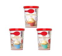 Vanilla Icing 400g, Vanilla Buttercream Style & Rich Cream Cheese Style 400g - Ready to Spread Frosting for Cakes & Cupcakes