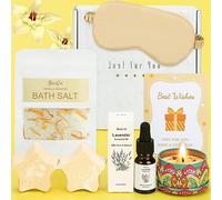 Vanilla & Lavender Pamper Gifts For Women, Birthday Pamper Hamper For Her Relaxation Bath Gift Mum To Be Care Package Self Care Birthday Basket Girls Pamper Kit Birthday Gifts For Friend,Sister,Wife