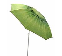 Vanilla Leisure Beach Parasol Umbrella with Adjustable Tilt & Height 1.3-1.8m - Kiwi Design Sun Shade for Beach, Garden, Camping & Patio - Lightweight Portable Outdoor Umbrella UV Shelter