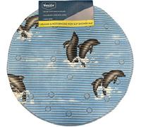 Vanilla Leisure Caravan And Motorhome Dolphins Circular Anti-Slip Shower Mat