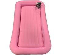 Vanilla Leisure Children's Inflatable Portable Air Bed Pink Flocked With Raised Sides