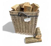 Vanilla Leisure - Log Basket Square Log Baskets for Wood Burner Indoor Large Log Baskets for Fireplaces Storage Wood Storage Baskets With Rope Handles for Logs also Small or Medium Available