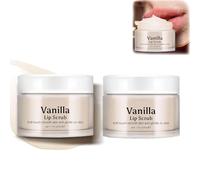 Vanilla Lip Scrub Exfoliator,Gently Exfoliator Lip Scrub,Exfoliator & Moisturizer for Dry, Cracked Lips