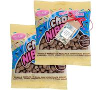 Vanilla Nibbles Bundle With Birthday Cake Milk Chocolate, Biscuit, Caramel, Candy Sprinkles & Dusting Of Icing Sugar Flavour 150g (2 Pack) - By Oerich Gift