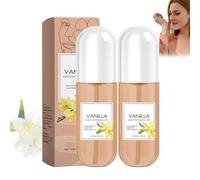 Vanilla Perfume Spray For Hair And Body,Travel Size Long Lasting Perfume,Warm Coconut Bodys Spray,Gentle Natural Scent,Hydrating Without Weighing Hair Down,Long Lasting Per/fume For Clothing (2 PCS)