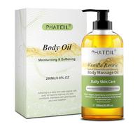 Vanilla Reverie Body Oil 260ML - Body Massage Oil for Skin Moisturizing & Hair Care, Natural Essential Oils with Vanilla, Sweet Orange, Juniper Berry & Thyme, Enhances Elasticity & Tone