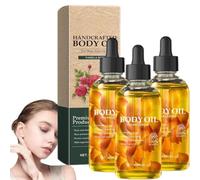 Vanilla Rose Body Oil,Handcrafted Premium Grade Oil for Skin and Hair,Body Oils for Women,Long Lasting Fragrance,Deeply Moisturizing (3 Pcs)