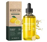 Vanilla Rose Body Oil, Handcrafted Premium Grade Oil, Nourishing Hair Care and Body Oil, Vitamin E and Sweet Almond Oil Moisturizer, for Dry Skin, Scalp & Nails (lemon)