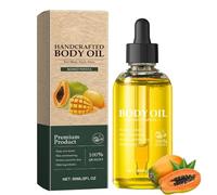 Vanilla Rose Body Oil, Handcrafted Premium Grade Oil, Nourishing Hair Care and Body Oil, Vitamin E and Sweet Almond Oil Moisturizer, for Dry Skin, Scalp & Nails (Papaya and mango)