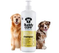 Vanilla & Shea Butter Dog Shampoo by Buddycare | For Smelly Dogs, Nourishing for Itchy & Dry Skin | Vegan & Curelty Free Dog Shampoo | Aloe Vera and Pro-vitamin B5 | (1L)