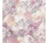 Vanilla Skies Blush Pink Wallpaper - Clouds Sky Cute Trendy Stylish - Children's Room Feature Wall