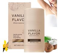 Vanilla Skin Deodorant,Body Deodorant,Natural Refillable Deodor/ant,Deodora/nt Womens Stick,Natural De/odorant for Wo/men,Long-Lasting Solid Deo/dorant for Wo/men,Skin Protection,Roll On Deodor/ant