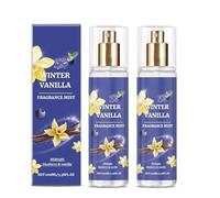 Vanilla Skin Eau De Parfums, Balsamic - Lactonic, Body & Hair Fragrance Mist, Vanilla Perfume, Long-Lasting Fragrance Spray with Blueberry, Vanilla Dreams Perfume Oil (2 Pieces)