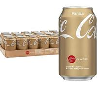 Vanilla Soft Drink 24 x 330ml Cans - Classic Refreshment Enhanced with a Touch of Vanilla & Cherry