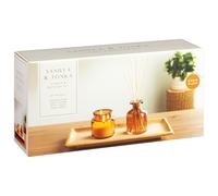 Vanilla & Tonka Candle & Diffuser Set - This Modern And Stylish Vanilla & Tonka Candle & Diffuser Set Is The Perfect Addition To Your Home Decor (Amber Glass)
